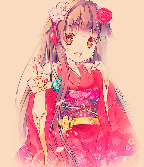 Cute Girl - [ follow_me ♡ ] anime girl kimono beautiful