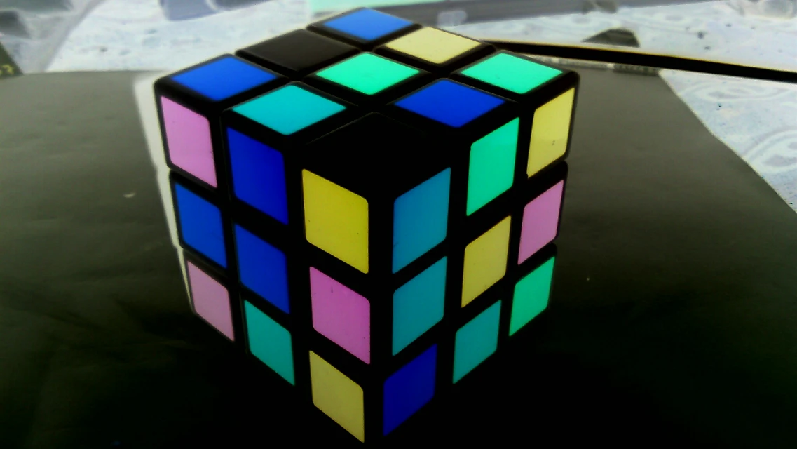 Neon Rubik S Cube Image By Scarecrow